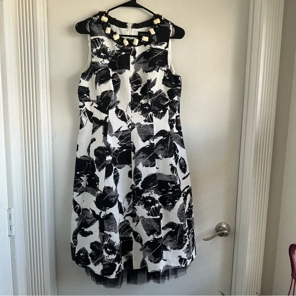 Adrianna Papell Dresses Adrianna Papell Black And White Aline